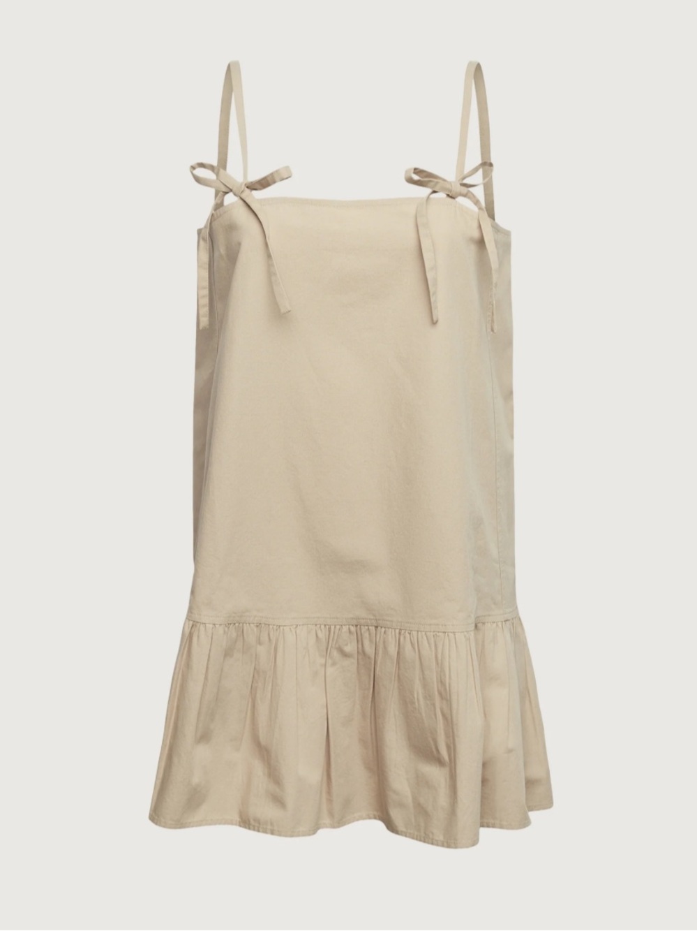 Oak + Fort tan babydoll dress #51